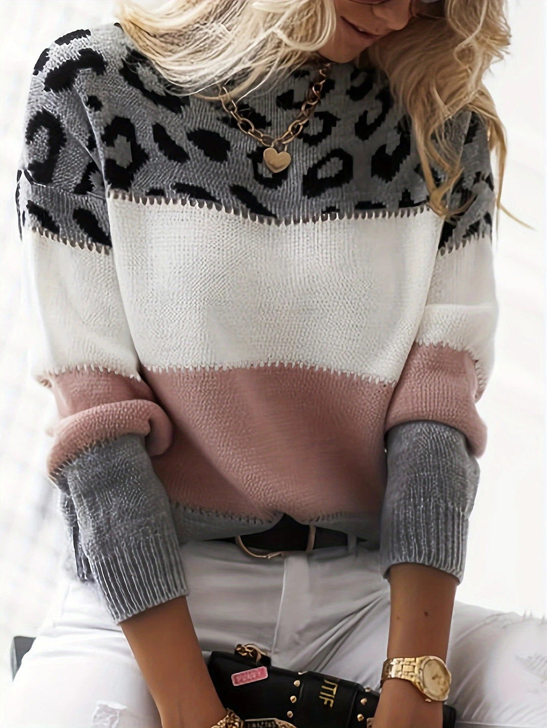 AVERY - LEOPARD PRINT SWEATER