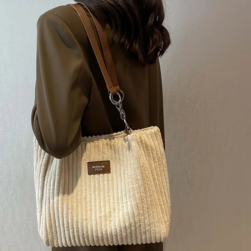 Jessica  | Cotton corduroy tote bag