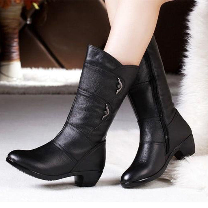 Lauren - High Boots With Easy Pull-On Zip