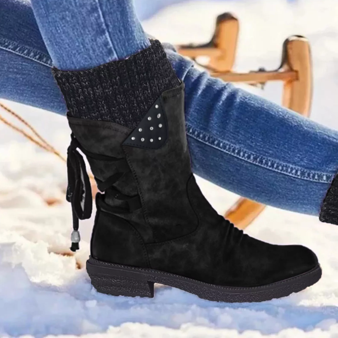 Lily - Winter Lace-Up Boots