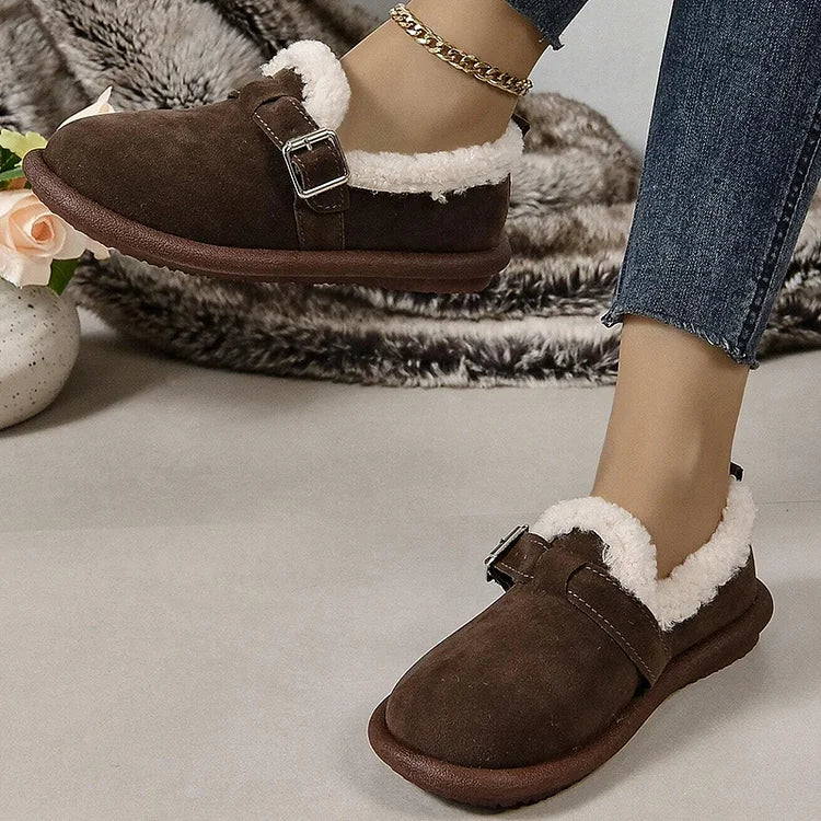 Molly - Plush Round Toe Slip-on Orthopedic Shoes