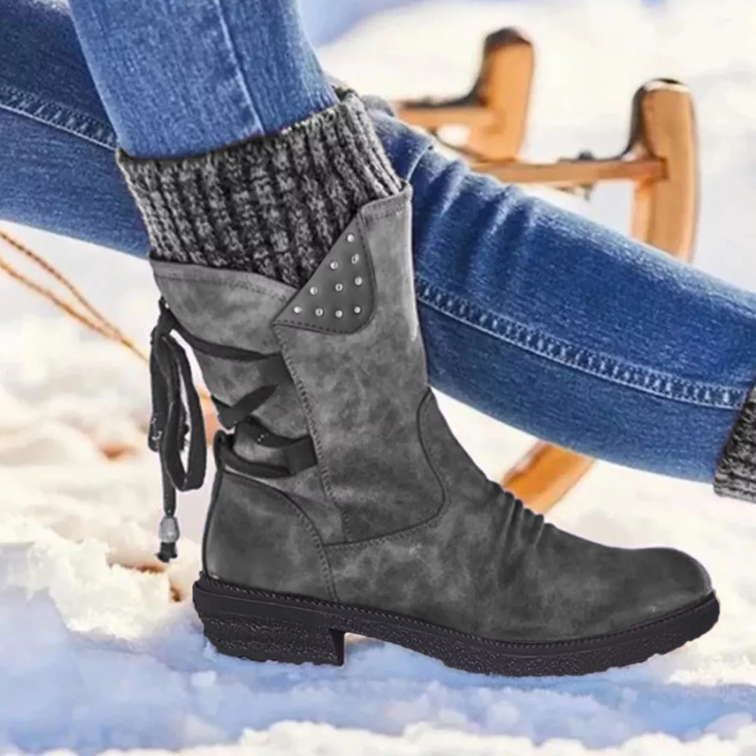 Lily - Winter Lace-Up Boots