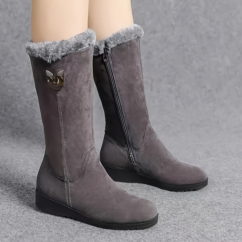 Mae - Stylish Warm Fleece Boots