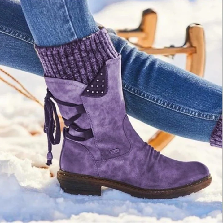 Lily - Winter Lace-Up Boots