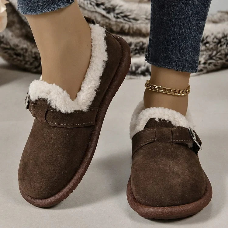 Molly - Plush Round Toe Slip-on Orthopedic Shoes