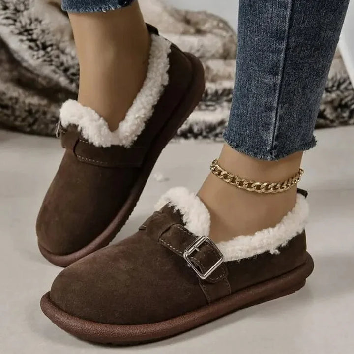 Molly - Plush Round Toe Slip-on Orthopedic Shoes