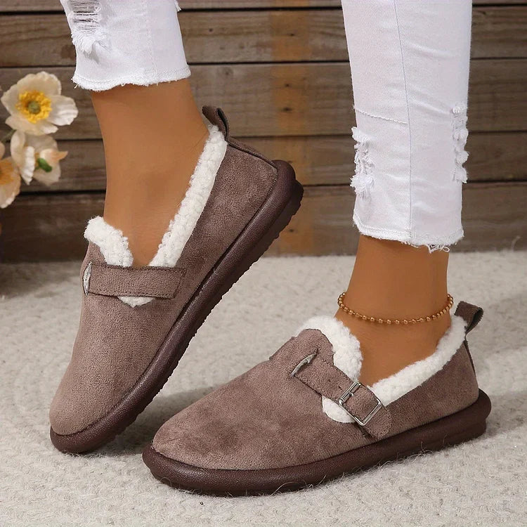 Molly - Plush Round Toe Slip-on Orthopedic Shoes