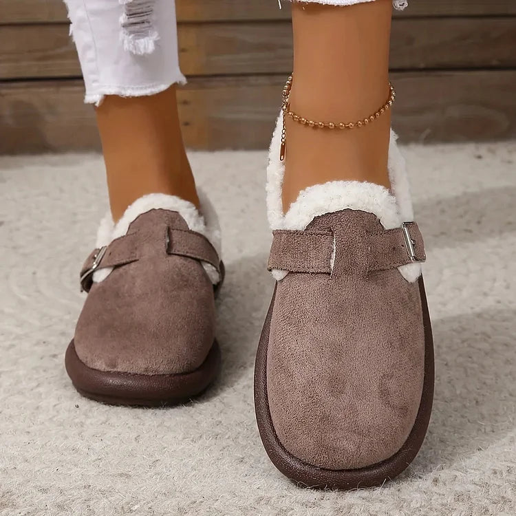 Molly - Plush Round Toe Slip-on Orthopedic Shoes