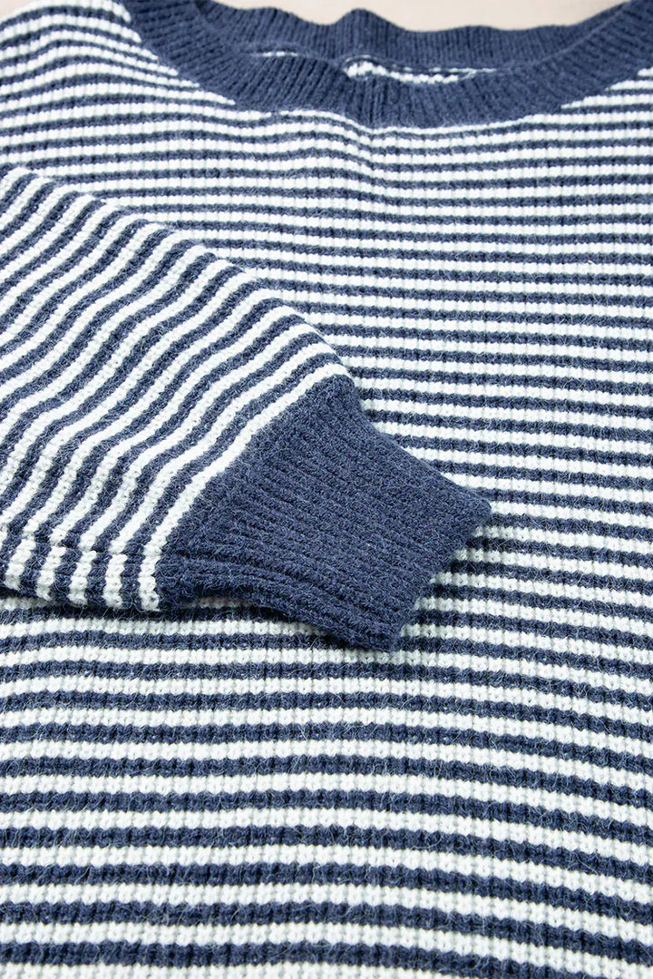 Eva - Cozy Striped Knit Sweater