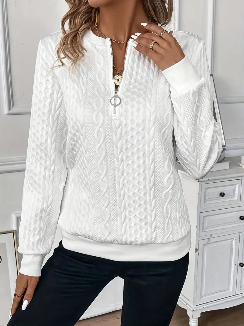 ALICE | ELEGANT ZIP SWEATER