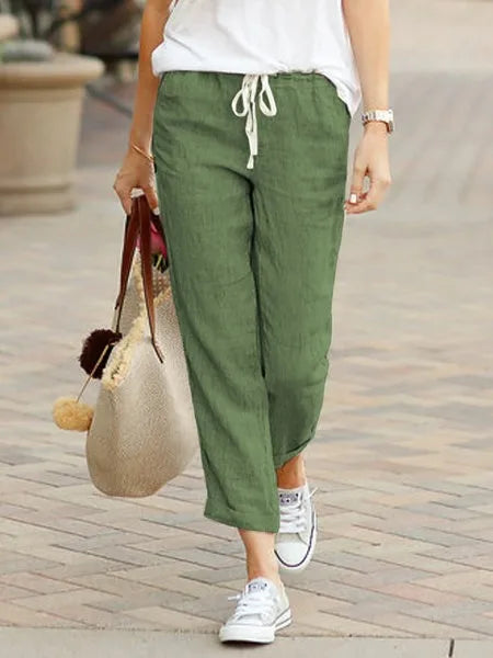 ALICE - COMFORTABLE LINEN TROUSERS