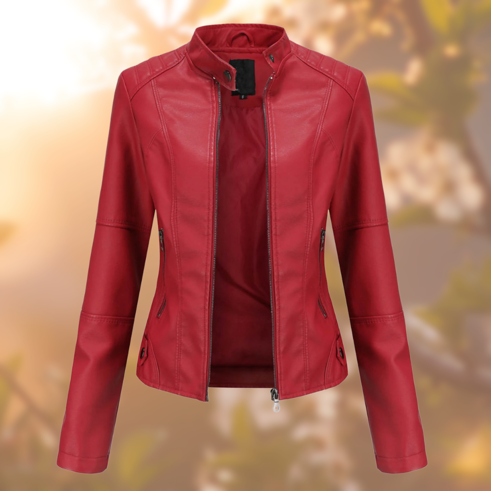 Rachel - Stylish leather jacket for women