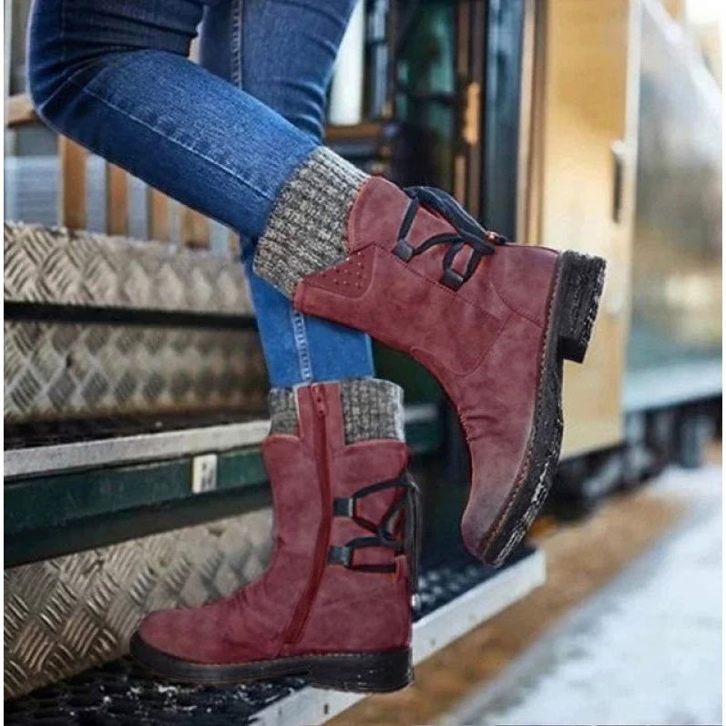 Lily - Winter Lace-Up Boots