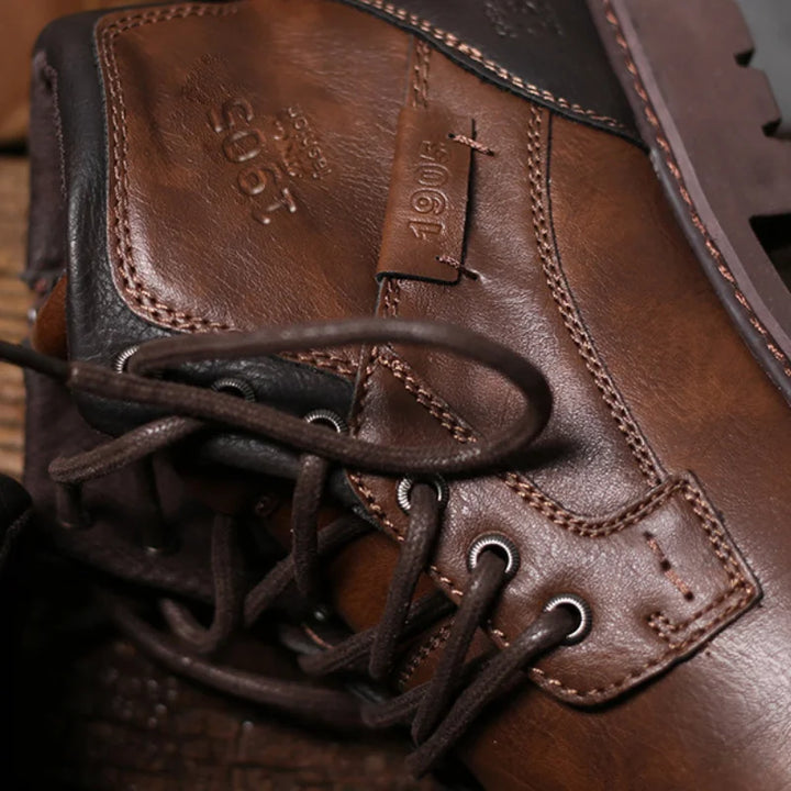 Jack's - Pilot Leather Boots with Zippers