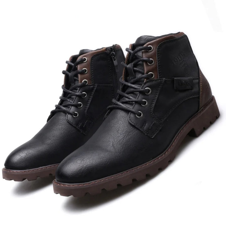 Jack's - Pilot Leather Boots with Zippers