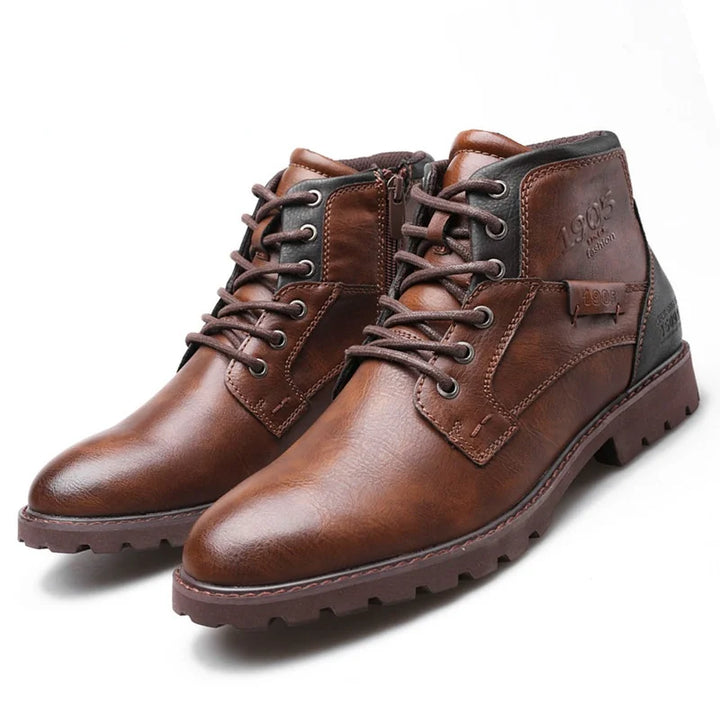 Jack's - Pilot Leather Boots with Zippers