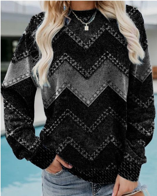 Louisa - Geometric Stylish Sweatshirt