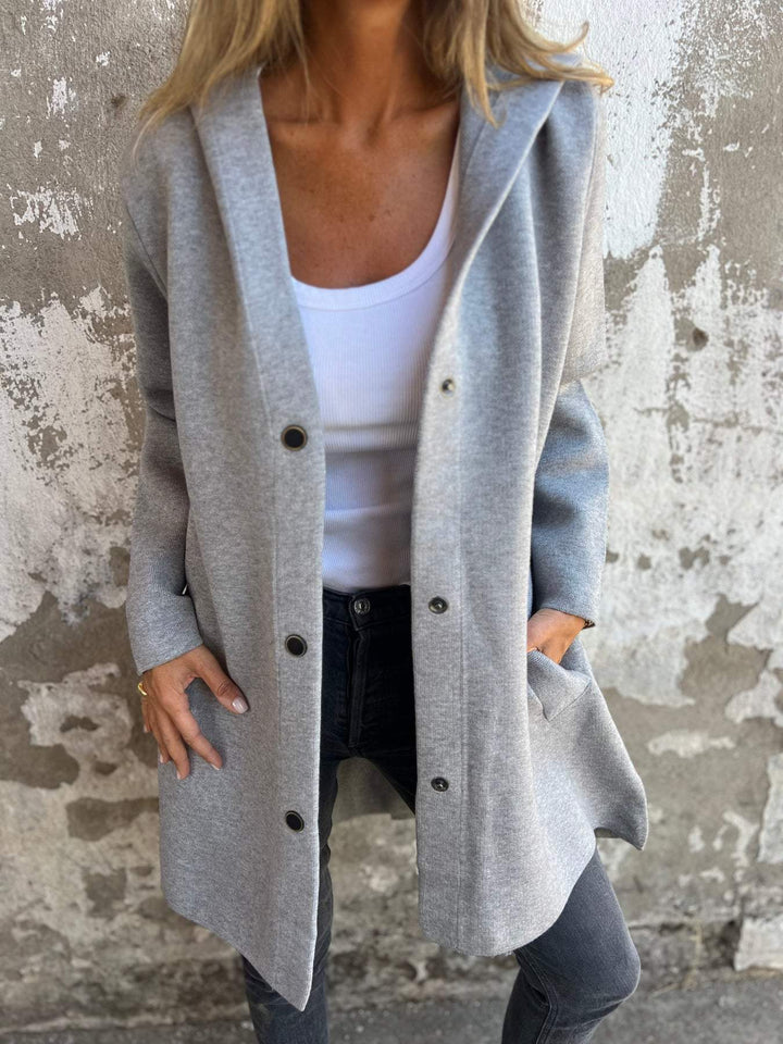 Grace | Button Cardigan with Hood