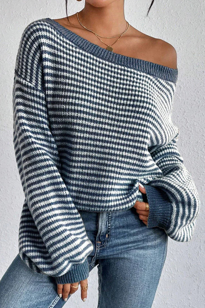 Eva - Cozy Striped Knit Sweater