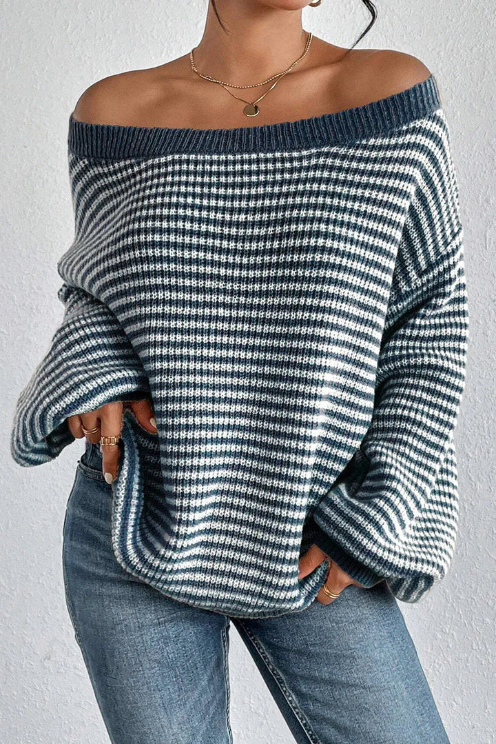 Eva - Cozy Striped Knit Sweater