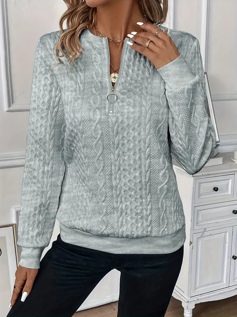 ALICE | ELEGANT ZIP SWEATER