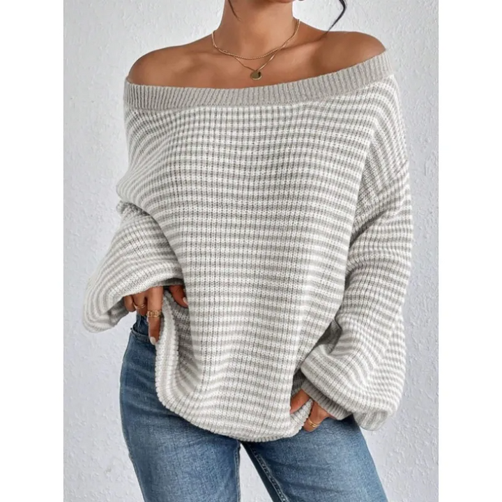 Eva - Cozy Striped Knit Sweater