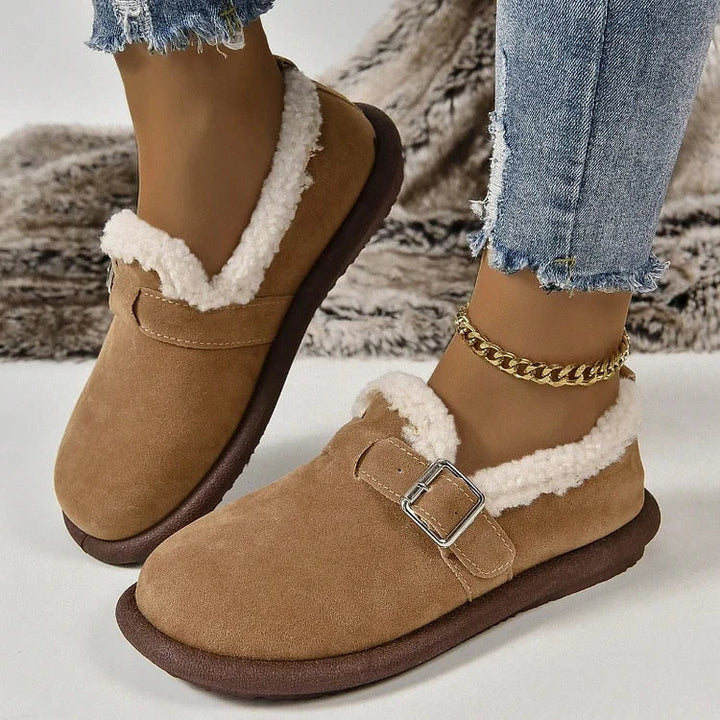 Molly - Plush Round Toe Slip-on Orthopedic Shoes