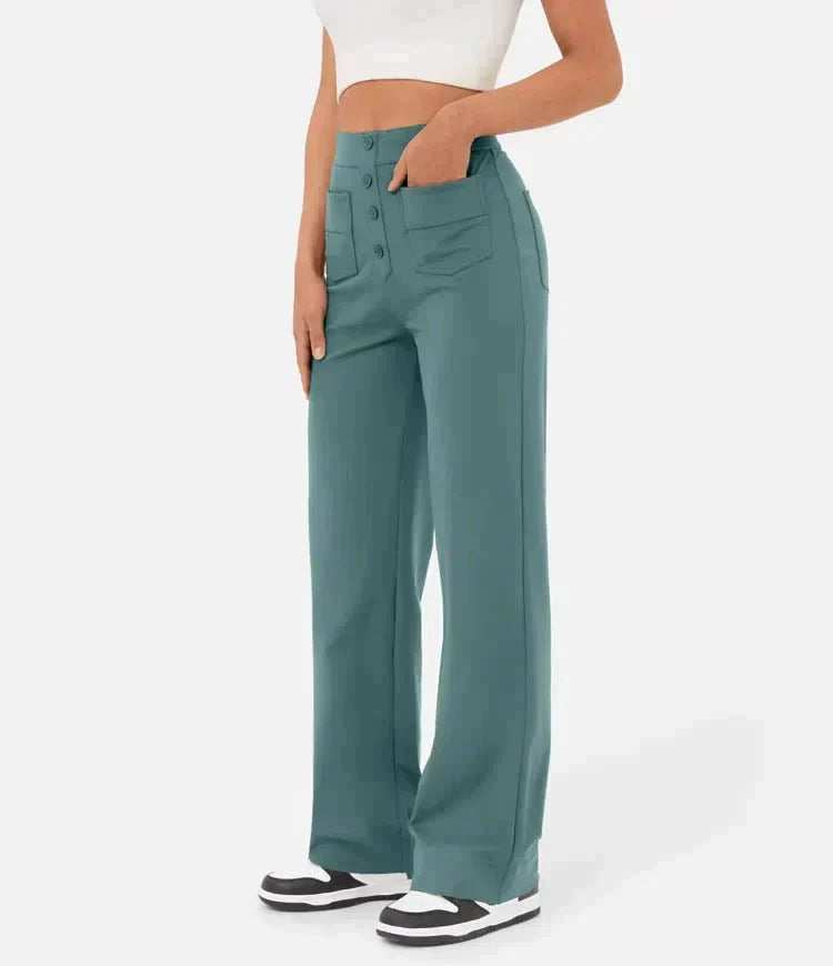 MIA - Women's High Waisted Elastic Trousers