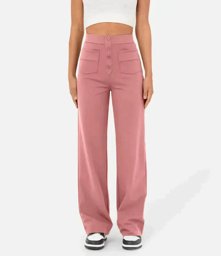 MIA - Women's High Waisted Elastic Trousers