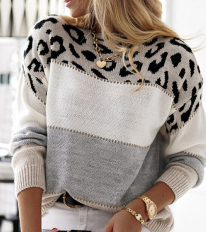 AVERY - LEOPARD PRINT SWEATER