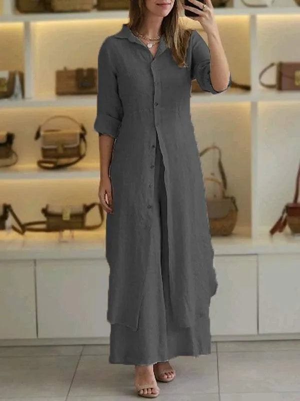 Amara - Casual linen two-piece set